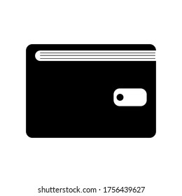 
wallet icon vector illustration of a white background