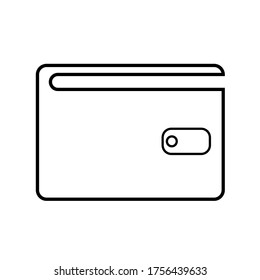 
wallet icon vector illustration of a white background