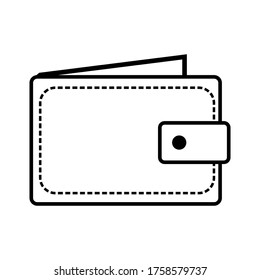 wallet icon vector illustration of a white background