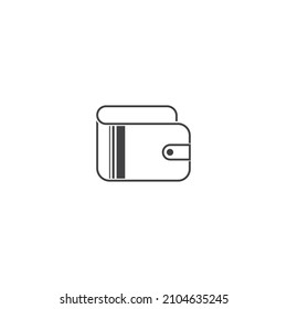 Wallet icon vector illustrstion simple design