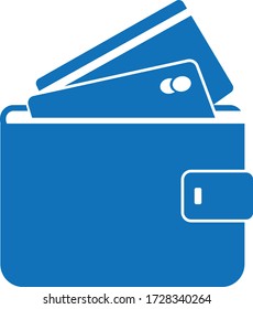 Wallet icon vector isolate on white background  