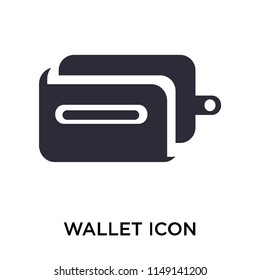 Wallet icon vector isolated on white background for your web and mobile app design, Wallet logo concept