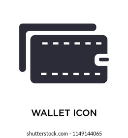 Wallet icon vector isolated on white background for your web and mobile app design, Wallet logo concept