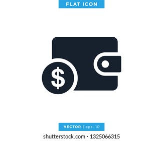 Wallet Icon Vector Logo Design Template