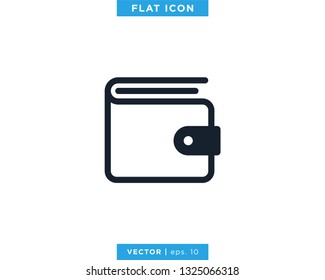 Wallet Icon Vector Logo Design Template