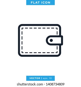 Wallet Icon Vector Logo Design Template