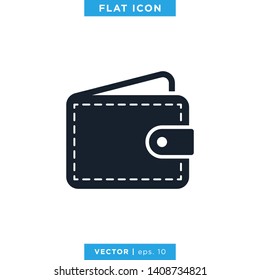 Wallet Icon Vector Logo Design Template