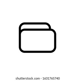 Wallet Icon. Vector Logo in Outline Style. Finance Icons.