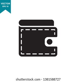 wallet icon vector logo template isolated on white background 
