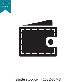 wallet icon vector logo template isolated on white background 