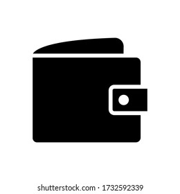 Wallet icon vector on white background
