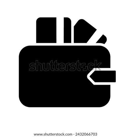 Wallet icon vector. Purse with money illustration sign. Coins symbol. online payment logo.