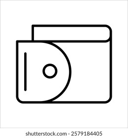 Wallet icon vector.  set icon Wallet illustration design on white background