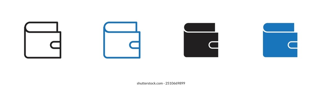 ícone da Carteira Vetor definir estrutura de tópicos
