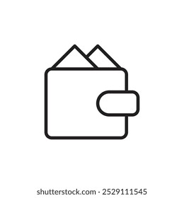 Esquema del conjunto de Vectores del icono de la cartera