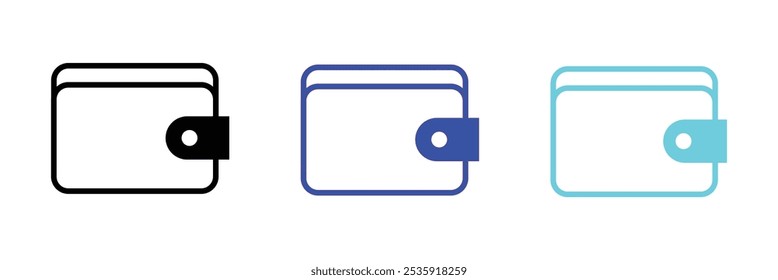 Wallet icon vector . Wallet sign .Vector illustration.