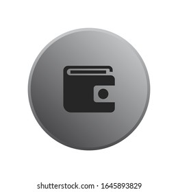 Brieftasche Symbol Vektorillustration Zeichen einzeln für Grafik und Web-Design. Symbolvorlage für die Brieftasche, die auf weißem Hintergrund editierbar ist.