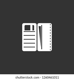 wallet icon vector. wallet sign on black background. wallet icon for web and app