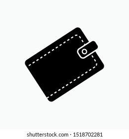 Wallet Icon - Vector, Sign and Symbol for Design, Presentation, Website or Apps Elements. 