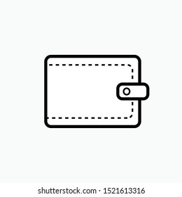 Wallet Icon - Vector, Sign and Symbol for Design, Presentation, Website or Apps Elements.