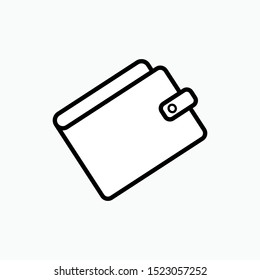 Wallet Icon - Vector, Sign and Symbol for Design, Presentation, Website or Apps Elements. 