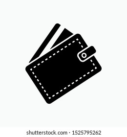Wallet Icon - Vector, Sign and Symbol for Design, Presentation, Website or Apps Elements. 