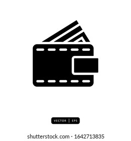 Wallet Icon Vector - Sign or Symbol