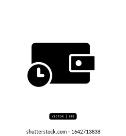 Wallet Icon Vector - Sign or Symbol
