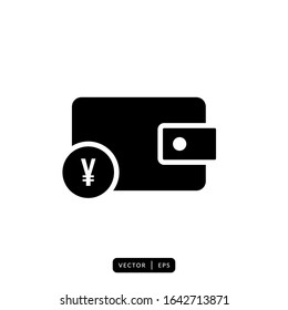 Wallet Icon Vector - Sign or Symbol