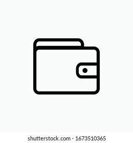 Wallet Icon Vector Sign Symbol Isolated