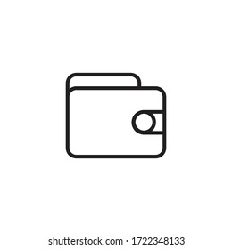 wallet icon vector sign symbol isolated
