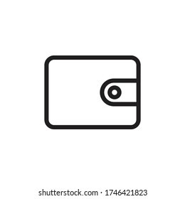 wallet icon vector sign symbol isolated