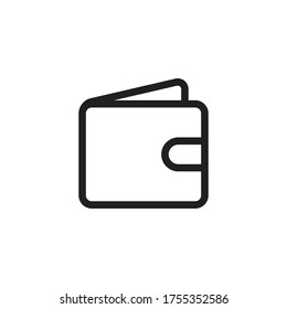 wallet icon vector sign symbol isolated