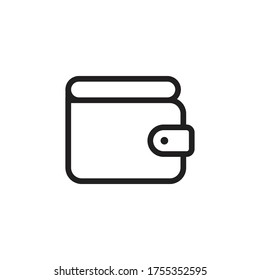 símbolo vectorial de icono de cartera aislado