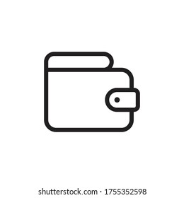 símbolo vectorial de icono de cartera aislado