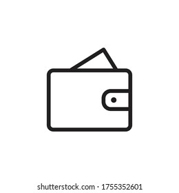 wallet icon vector sign symbol isolated