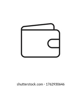 logotipo de símbolo de símbolo del vector del icono de la cartera
