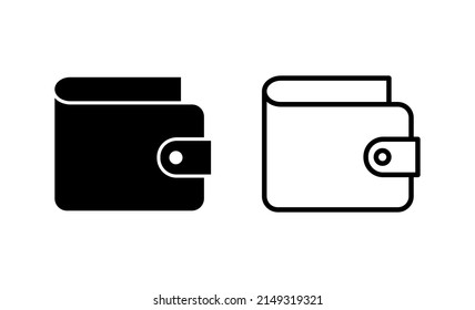 Wallet icon vector. wallet sign and symbol