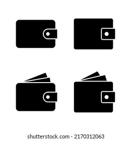 Vector de icono de cartera. símbolo y signo de cartera