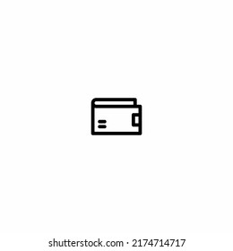 símbolo vectorial de icono de cartera aislado