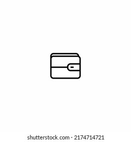 símbolo vectorial de icono de cartera aislado