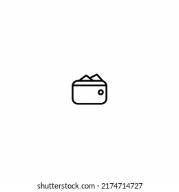wallet icon vector sign symbol isolated