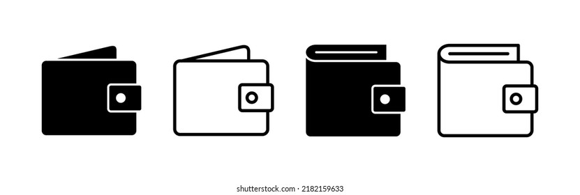 Wallet icon vector. wallet sign and symbol