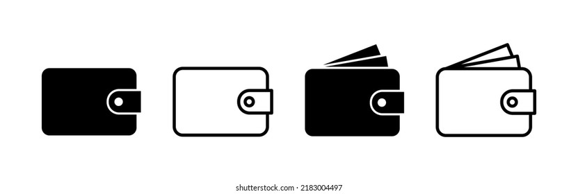 Wallet icon vector. wallet sign and symbol