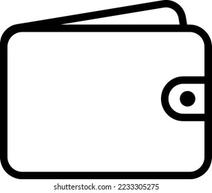wallet icon vector sign symbol isolated on white background..eps