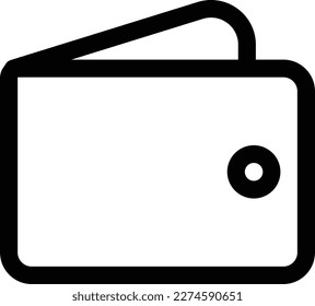 wallet icon vector sign symbol isolated on white background . money pocket icon