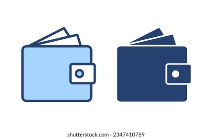 Wallet icon vector. wallet sign and symbol