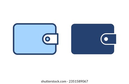 Wallet icon vector. wallet sign and symbol