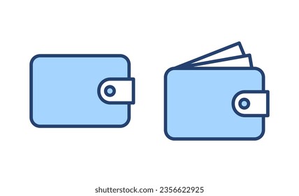 Wallet icon vector. wallet sign and symbol