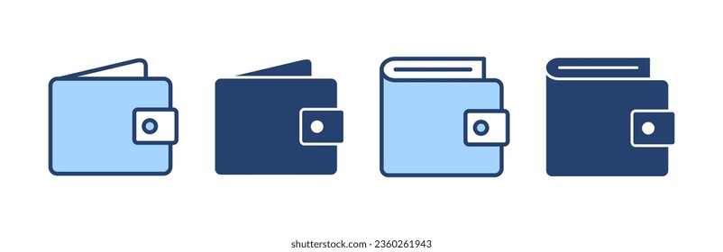 Vector de icono de cartera. símbolo y signo de cartera